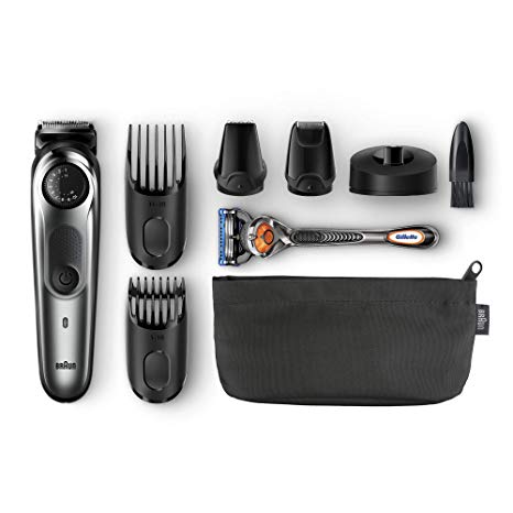 Braun BT 7040 Beard Trimmer & Hair Clipper, Black/Grey