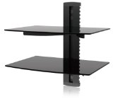 Ematic EMD212 2 Shelf Component Wall Mount Kit with Cable Management for DVD Players DVRs and Gaming Systems