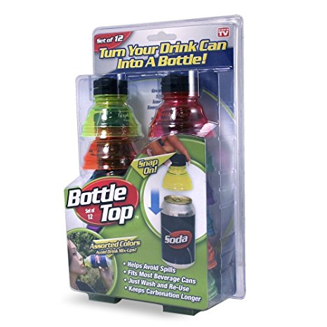 As Seen On TV - BOTTLE TOPS Package of 12 tops