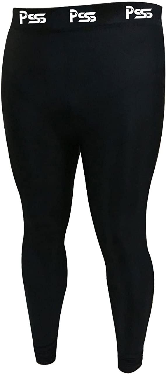Prime Leather Mens Base Layer Compression Leggings Skin Tights Under Gear Trouser Pant Black