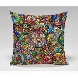 Disney All Character Collage in Staned Glass Pillow Case (20x20 two side)