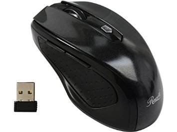 Rosewill 5 Buttons, Wheel USB RF Wireless Optical Mouse, for Right Hand, up to 1600DPI (RM-7800BL)