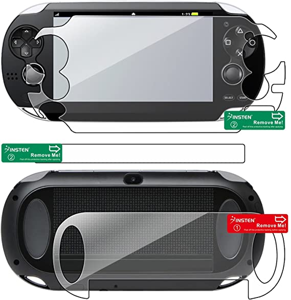 Insten 2 packs of Reusable Screen Protectors compatible with Sony PlayStation Vita PCH-1000 (PS Vita)