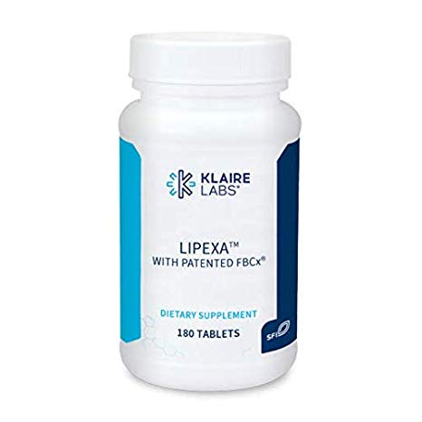 Klaire Labs Lipexa - Patented Dietary Fiber Formula with FBCx Fiber, Formerly Calorease Nuvexa (180 Tablets)