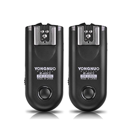 YONGNUO RF-603C-II-C3 Wireless Remote Flash Trigger Kit for Canon 1D 5D 7D 10D 20D 30D 40D 50D
