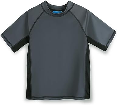 REMEETOU Boys Rashguard Quick Dry Short Sleeve UPF 50  Sun Protective Swim Shirt