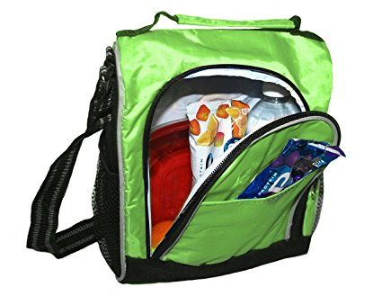 Insulated Lunch Bag With Adjustable Should Strap by Sacko (Green)