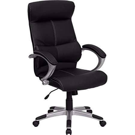 High Back Black Leather Executive Swivel Chair