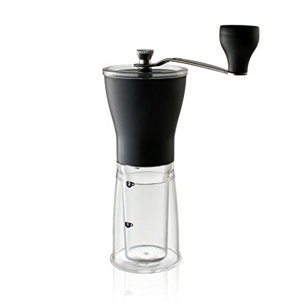 Master Kitchen Manual Coffee Grinder | Hand Crank Ceramic Conical Burr Mill | Perfect Gift