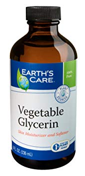 Earth's Care Pure Vegetable Glycerin, Vegan, No Preservatives, Artificial Colors or Fragrances, USP Grade, Bottled in USA 8 FL OZ