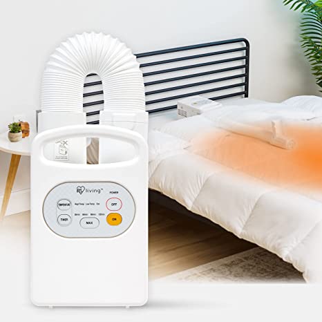 IRIS USA BLW-VA1 Bed Warmer, Blanket Heater with Shoe Dryer Attachment, Standard, White