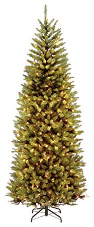 National Tree 7.5 Foot Kingswood Slim Fir Tree with 450 Dual Color  LED Lights and PowerConnect  9 Function System, Hinged (KW7-D52-75)