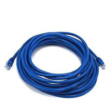 PrimeCables® Blue High Quality Cat6 550MHz UTP RJ45 Ethernet Bare Copper Network Patch Cable (25ft)