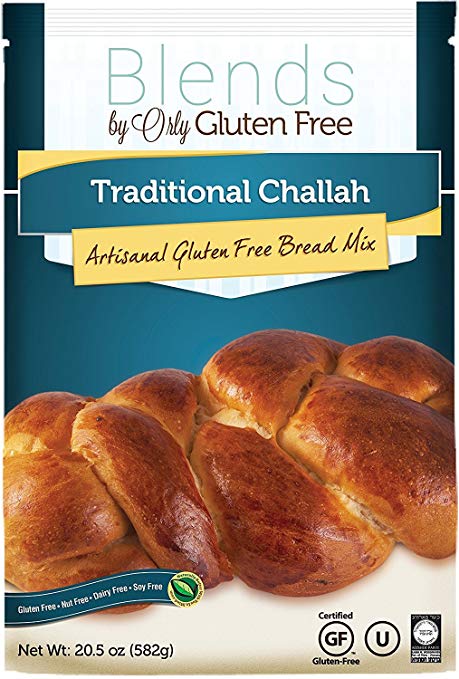 Gluten Free Challah Mix - Baking Mix for Gluten Free Challah Bread, Gluten Free Traditional Challahs, Nut Free, Dairy Free, Soy Free from Blends by Orly 20.5 OZ