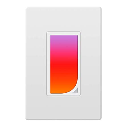 Smart WiFi Light Switch with Built-in RGB Dimmer Night Light Compatible with Alexa,Google Assistant and IFTTT,In-Wall