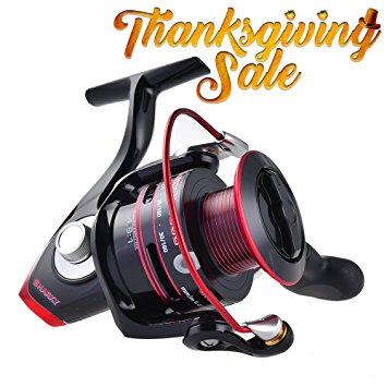 [Thanksgiving Sale]KastKing Sharky II Spinning Reel - Carbon Fiber 41.5 LBs Max Drag Brass Gears, Stainless Steel Components, Great Value!