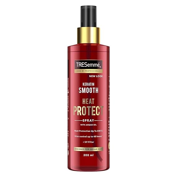 TRESemme Keratin Smooth Heat Protect Spray, Ideal for Heat Styling, 200 ml