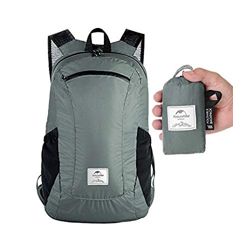 Foldable Backpack 2018 New Lightweight Packable Water Resistant Folding Travel Backpack Compact for Schooling Traveling Outdoor Sports Waterproof Ultralight Daily Pack for Men Women Students 18L (Urban Grey)