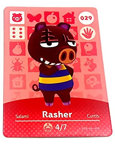 Nintendo Animal Crossing Happy Home Designer Amiibo Card Rasher 029/100 by Amiibo