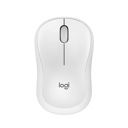 Logitech M240 Silent Bluetooth Mouse, Wireless, Compact, Portable, Smooth Tracking, 18-Month Battery, for Windows, macOS, ChromeOS, Compatible with PC, Mac, Laptop, Tablets - Off White