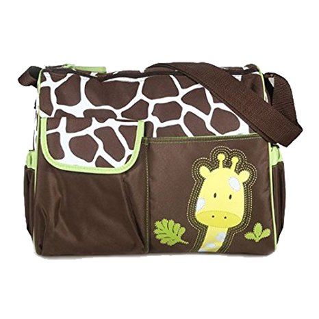 Multifunctional Mummy Handbag Baby Diaper Nappy Changing Bag---Giraffe Pattern