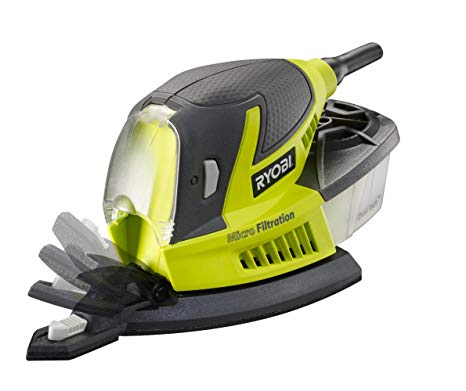 Ryobi RPS100-S Corded Palm Sander, 100W