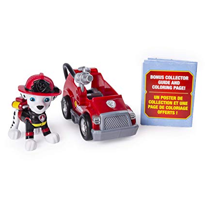 PAW Patrol Ultimate Rescue Marshall's Mini Fire Cart with Collectible Figure, Ages 3 and Up