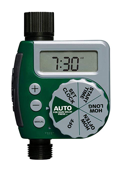 Orbit 62061Z 1-Outlet Programmable Hose Faucet Timer, Green (Renewed)