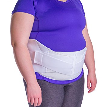 BraceAbility Obesity Belt | Stomach Holder Brace to Lift your Hanging Belly, Abdominal Pannus Sling Tummy Girdle & Back Support for Plus Size Men and Women
