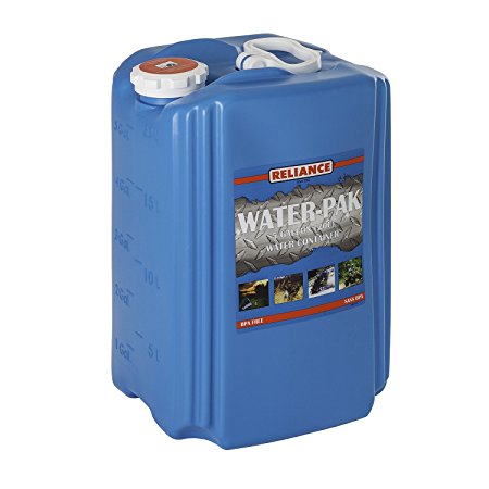 Reliance Products Water-Pak Water Container, 5-Gallon, Blue