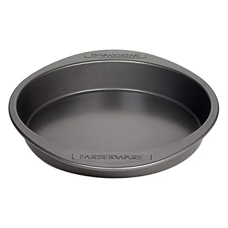 Farberware Nonstick Bakeware 9-Inch Round Cake Pan, Gray