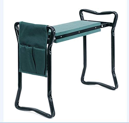 Garden Kneeler and Seat,Folding Garden Kneeler - Folding Bench Stool with Kneeling Pad for Gardening - Sturdy, Lightweight and Practical - Protect Your Knees and Clothes When Gardening- Gardening Gift