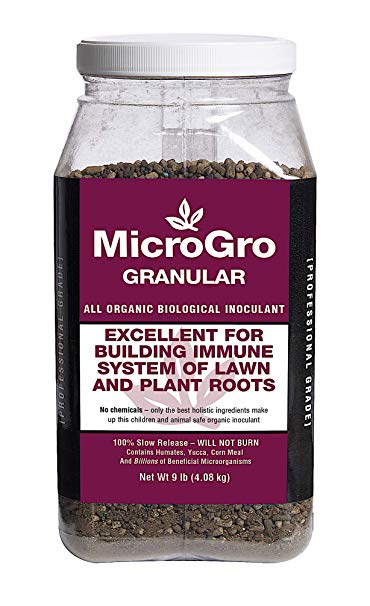 Organic Biological Inoculant MicroGro Granular Builds Root Immune Systems by MicroLife (9 LB)