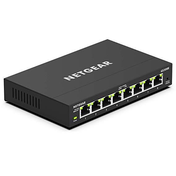 NETGEAR 8-Port Gigabit Ethernet Smart Managed Plus Switch (GS308E) - Desktop