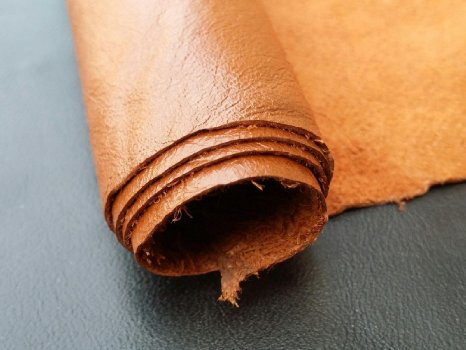 REED® LEATHER HIDES - COW SKINS VARIOUS COLORS & SIZES (8 inches X 11 Inches, ORANGE)