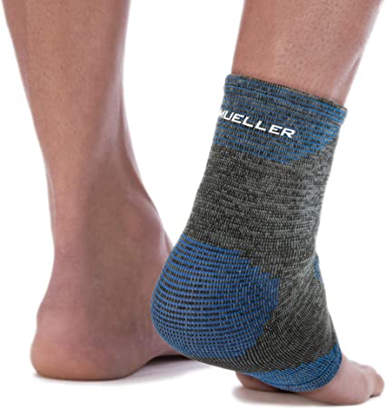 MUELLER 4-Way Stretch Premium Knit Ankle Support with Thermo Reactive Technology, Large/Extra Large