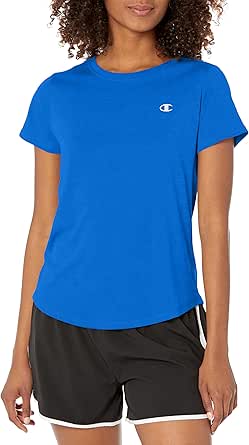 Champion Women'S Tshirt, Classic Sport, Moisture-Wicking Tshirt Athletic Top For Women Plus Size Available