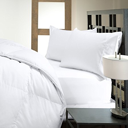 Closeout Sale - Five Star Hotel Collection - Luxury Hypoallergenic 50/50 Down and Feather Pillow - Made In The USA (Queen)