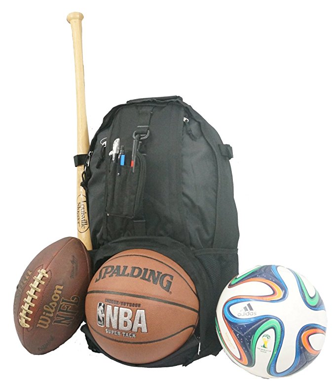 Baseball Backpack Basketball Football Soccer Ball Storage Helmet Compartment