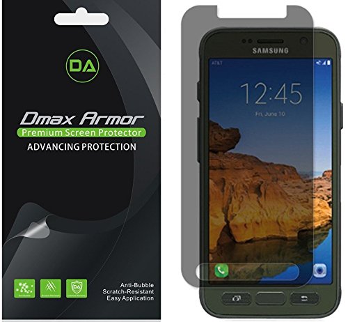 [2-Pack] Dmax Armor- Samsung Galaxy S7 Active Privacy Anti-Spy Screen Protector Shield - Lifetime Replacements Warranty- Retail Packaging
