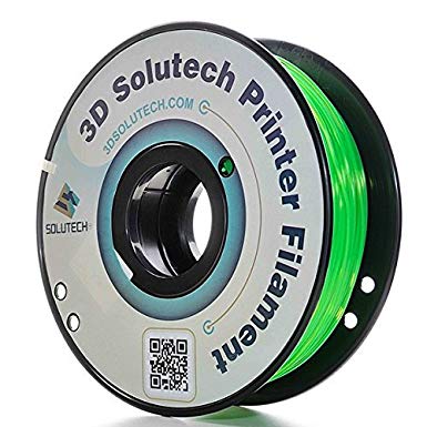 3D Solutech See Through Green 3D Printer PLA Filament 1.75MM Filament, Dimensional Accuracy +/- 0.03 mm, 2.2 LBS (1.0KG) - 100% USA
