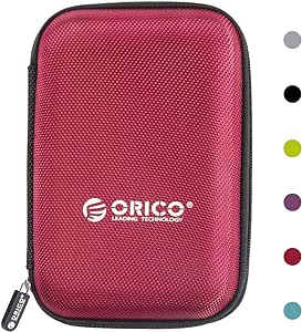 ORICO Hard Drive Case 2.5inch External Drive Storage Carring Bag for WD My Passport Element, Seagate, Toshiba, Samsung T5 2.5" HDD (PHD-25)