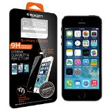 iPhone 5S Screen Protector Spigen iPhone 5S  5C  5 Screen Protector GLAStR SLIM Rounded Edges iPhone 5S  5C  5 Glass Screen Protector - SGP10111