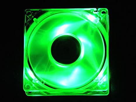 Apevia CF4SL-UGN 80mm 4pin Molex Silent Green LED Case Fan - Connecting to Power Supply