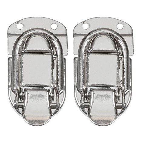 Reliable Hardware Company RH-2610-2-A Set of 2 Small Size Nickle Plated Briefcase Latch