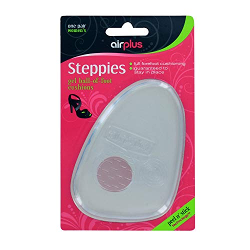Airplus Gel Forefoot Steppies Cushion Liner for Comfort and Pain Relief, Womens, 1-Pair