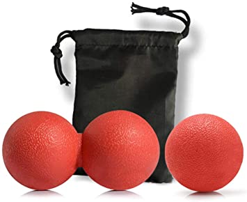 Faswin Premium Massage Balls Therapy Lacrosse Ball & Double Peanut for Back & Neck Pain Relief - Ideal for Myofascial Release, Trigger Point Therapy, Mobility, Plantar Fasciitis, Muscle Knots