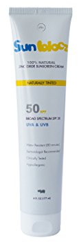 Sunblocz 50 SPF Beach and Body Natural Sunscreen PATENT PENDING