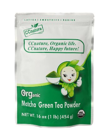 CCnature Organic Matcha Green Tea Powder Culinary Grade Matcha 16oz