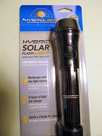Solar Powered Waterproof Compact Camping Flashlight Black Handle